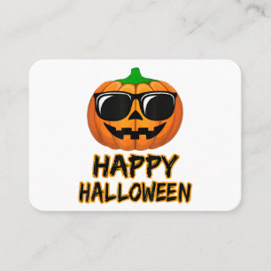 Happy Halloween Costume Funny Pumpkin Visitenkarte