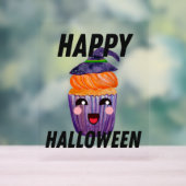 Happy Halloween Costume Halloween Cupcake Acrylschild (Neutral)