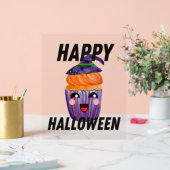 Happy Halloween Costume Halloween Cupcake Acrylschild (Hochzeit)