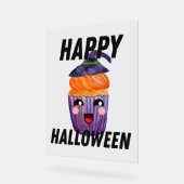 Happy Halloween Costume Halloween Cupcake Acrylschild (Winkel)