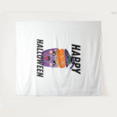 Happy Halloween Costume Halloween Cupcake Wandteppich (Vorderseite (Horizontal))