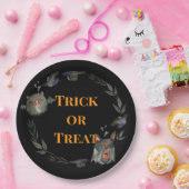 Happy Halloween Costume Party Bat Pappteller (Party)