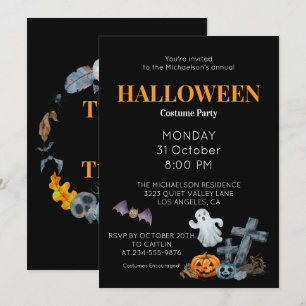 Happy Halloween Costume Party Einladung