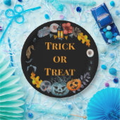 Happy Halloween Costume Party Pumpkin Pappteller (Party)