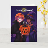 Happy Halloween Costumes Karte (Gelbe Blume)
