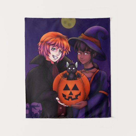 Happy Halloween Costumes Wandteppich (Vorderseite)
