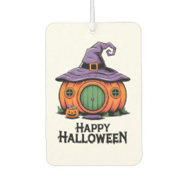Happy Halloween Cottage & Witch Roof Air Freshener Autolufterfrischer