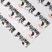 Happy Halloween Creative Typografy Concept Design Seidenpapier (Detail)