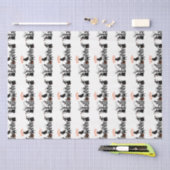 Happy Halloween Creative Typografy Concept Design Seidenpapier (Handwerk)