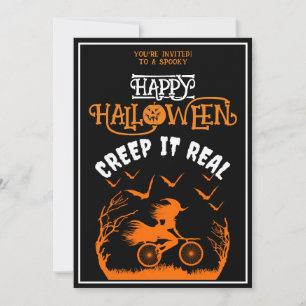 Happy Halloween Creep It Real Kostüm Party Einladung