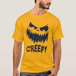 Happy Halloween Creepy Face T - Shirt