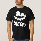 Happy Halloween Creepy Funny Face T-Shirt (Vorderseite)