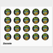 Happy Halloween Creepy JesterKin Sticker (Blatt)