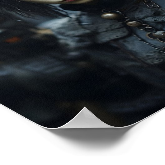 Happy Halloween, Creepy Little Child Face Poster (Ecke)