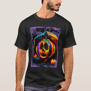 Happy Halloween Creepy Pumpkin T-Shirt