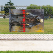 Happy Halloween Creepy Skeleton Banner (Insitu)