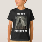 Happy Halloween Creepy Skeleton Man T-Shirt (Vorderseite)