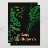 Happy Halloween Creepy Spooky Greenery Dark Night (Vorne/Hinten)