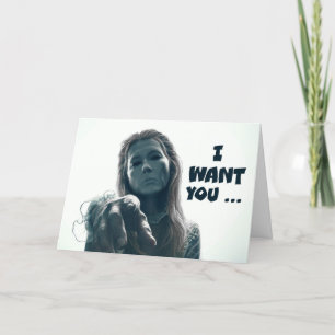 Happy Halloween Creepy Woman Ghost Spaß Feiertagskarte