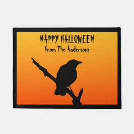 Happy Halloween Crow Doormat Fußmatte