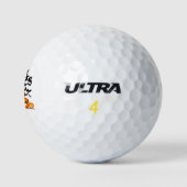 Happy Halloween Cute Ghost Funny Golfball (Logo)