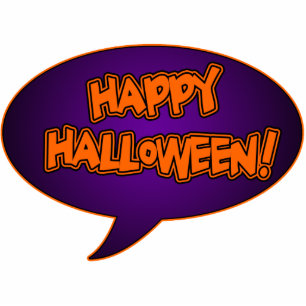 Happy Halloween Cutout Magnet 2x3 Fotoskulptur Magnet