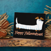 Happy Halloween Dackel Fotoplatte (Seite)