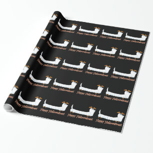 Happy Halloween Dackel Geschenkpapier