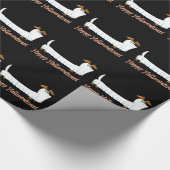 Happy Halloween Dackel Geschenkpapier (Ecke)
