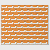 Happy Halloween Dackel Geschenkpapier (Flach)
