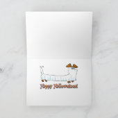Happy Halloween Dackel Karte (Innenseite)
