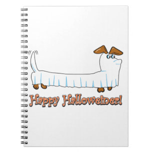 Happy Halloween Dackel Notizblock