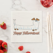 Happy Halloween Dackel Serviette (Beispiel)