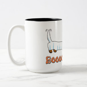 Happy Halloween Dackel Zweifarbige Tasse