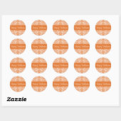 Happy Halloween Damask Envelope Sticker Siegel (Blatt)
