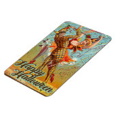 Happy Halloween Dancing Jester Masquerade Vintag Magnet (Linke Seite)