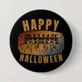 HAPPY HALLOWEEN DANCING SKELETON BUTTON (Vorderseite)