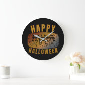 HAPPY HALLOWEEN DANCING SKELETON GROßE WANDUHR (Zuhause)