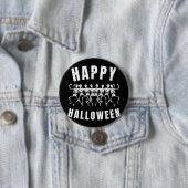 HAPPY HALLOWEEN DANCING SKELETONS BUTTON (Beispiel)