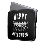 HAPPY HALLOWEEN DANCING SKELETONS LAPTOPSCHUTZHÜLLE (Vorderseite Links)