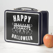 HAPPY HALLOWEEN DANCING SKELETONS METALL BROTDOSE (Beispiel)