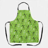 Happy Halloween Dancing Skeletons Muster Schürze (Vorderseite)