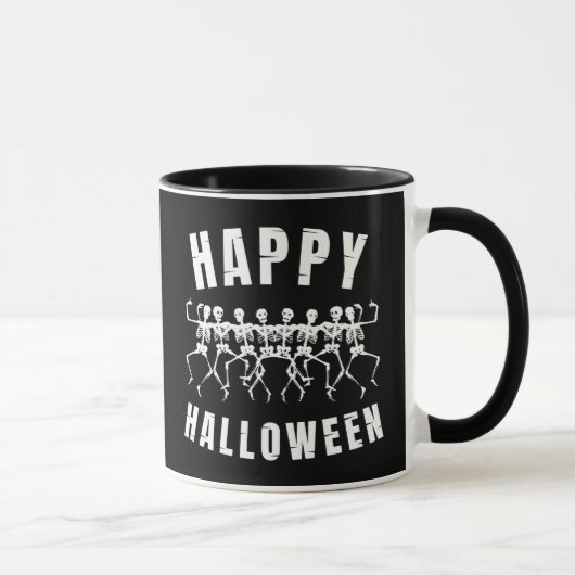 HAPPY HALLOWEEN DANCING SKELETONS TASSE (Rechts)