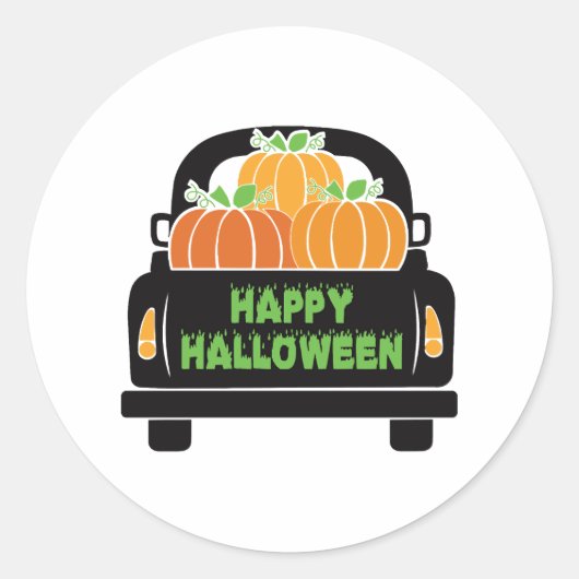 Happy Halloween Day 2021 Runder Aufkleber (Vorderseite)