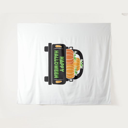 Happy Halloween Day 2021 Wandteppich (Vorderseite (Horizontal))