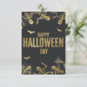 Happy Halloween Day Einladung (Stehend Vorderseite)