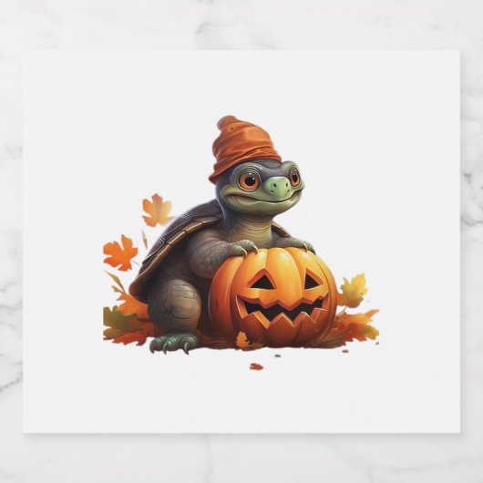 Happy Halloween Day - Funny Halloween Classic T-Sh Schaumweinetikett (Einzelnes Label)