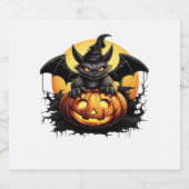 Happy Halloween Day - Funny Halloween Classic T-Sh Schaumweinetikett (Einzelnes Label)