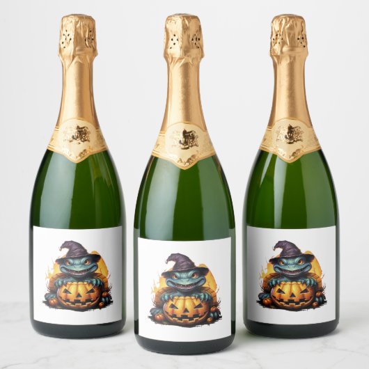 Happy Halloween Day - Funny Halloween Classic T-Sh Schaumweinetikett (Flaschen)