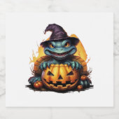 Happy Halloween Day - Funny Halloween Classic T-Sh Schaumweinetikett (Einzelnes Label)